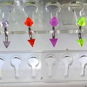 UV Spike eyebrow/vertical labret rings! 🌟🔥💀